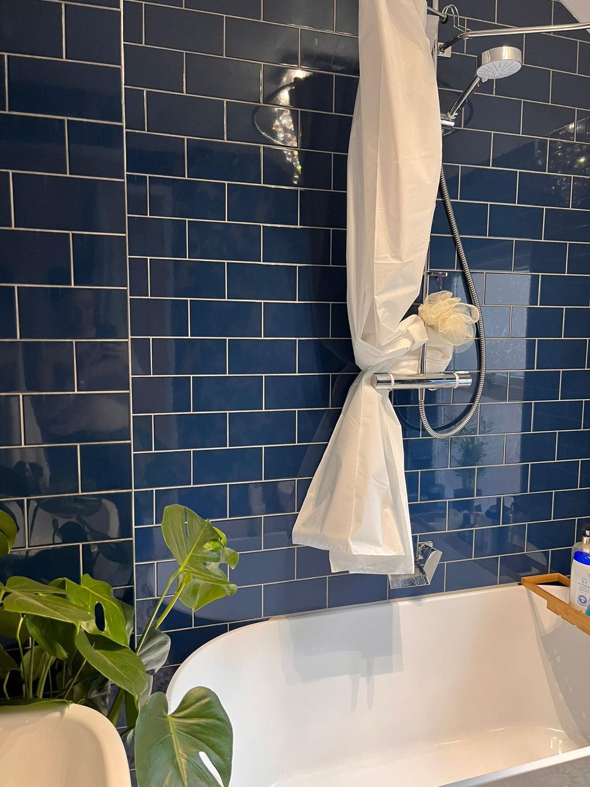 Full bathroom installation in Derbyshire with coordinated fittings, plumbing and premium finishes
