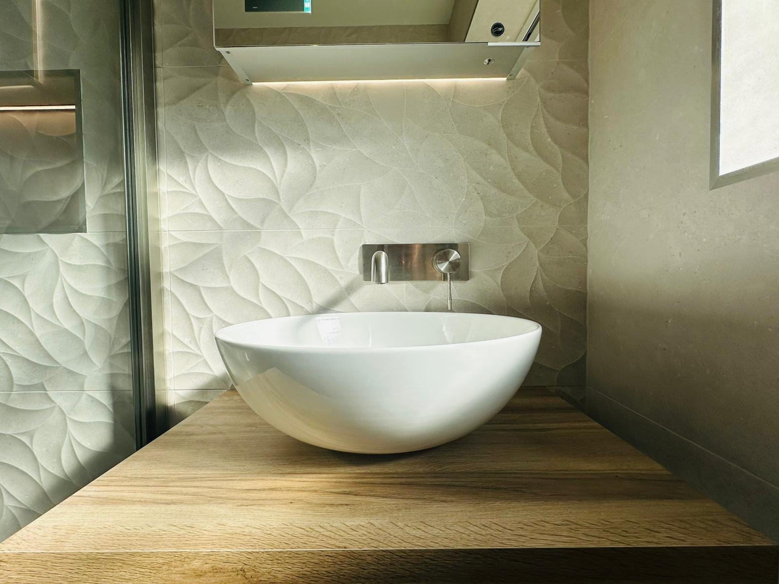 Humidity-conscious botanical bathroom design with ventilation planning in Derbyshire